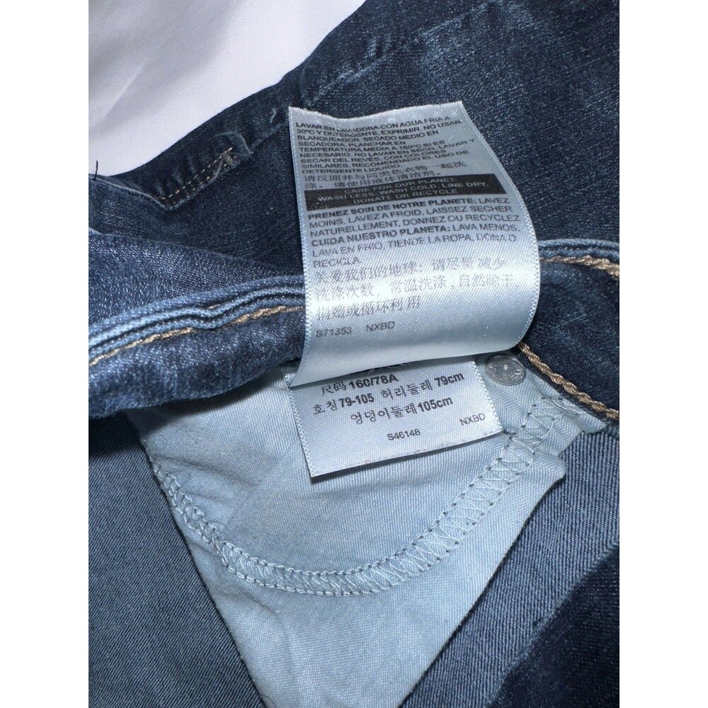 DENIZEN from Levi's Women’s Blue Dark Wash Slim Skinny Stretch Denim Jeans - Picture 3 of 8
